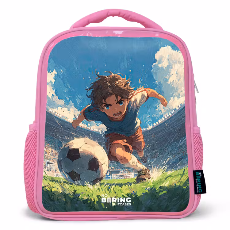 Kinderrucksack - Rosa - Stadion - Fußball - Junge — 1