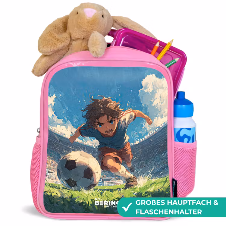 Kinderrucksack - Rosa - Stadion - Fußball - Junge — 3