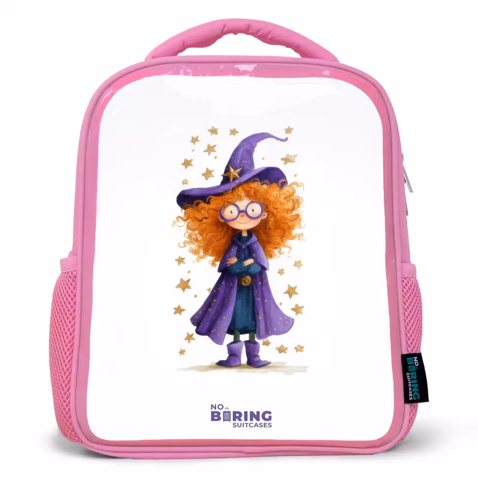 Kinderrucksack - Rosa - Sterrenmagie met krullen — 1