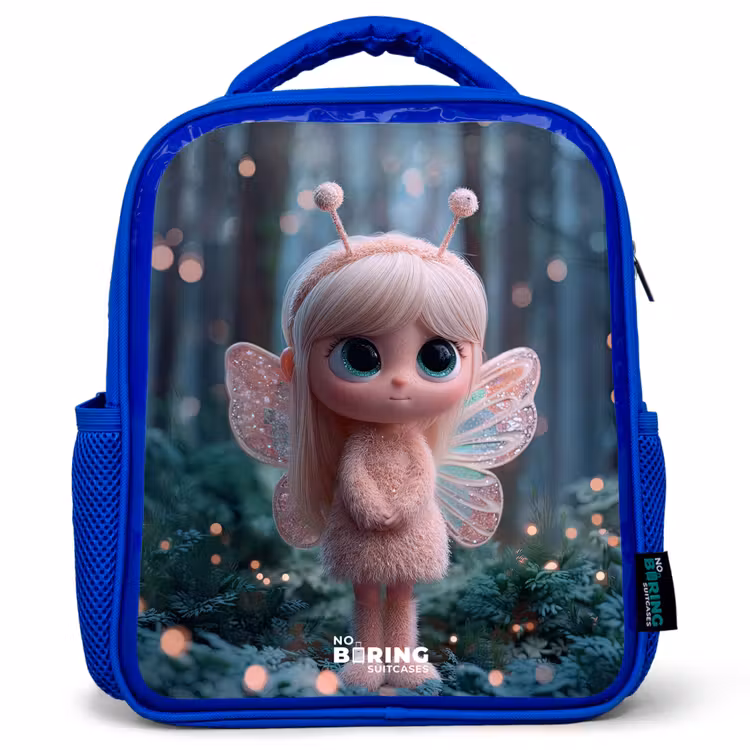 Kinderrucksack - Blau - Fee - Wald - Glitzer — 1