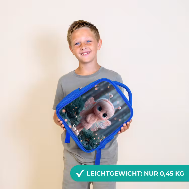 Kinderrucksack - Blau - Fee - Wald - Glitzer — 4