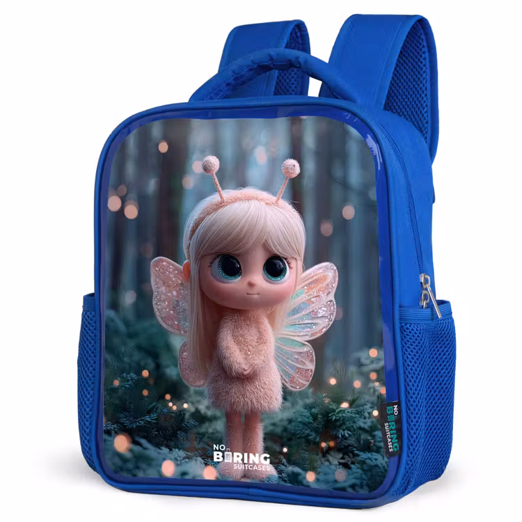 Kinderrucksack - Blau - Fee - Wald - Glitzer — 7