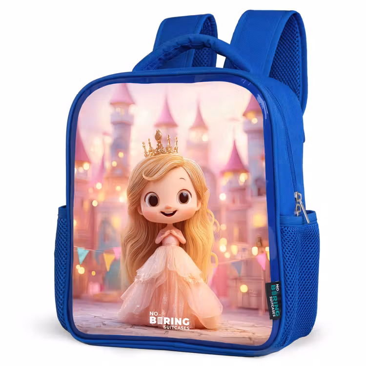 Kinderrucksack - Blau - Prinzessin - Rosa - Schloss — 7
