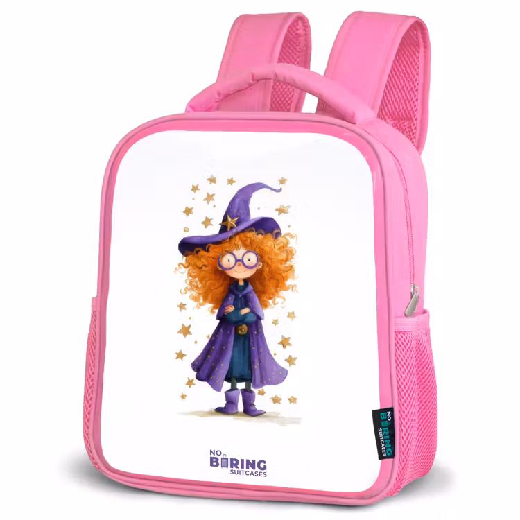 Kinderrucksack - Rosa - Sterrenmagie met krullen — 4