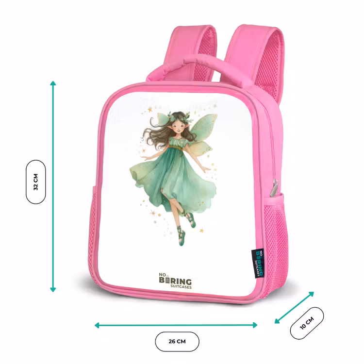 Kinderrucksack - Rosa - Zwevende groene elf — 2
