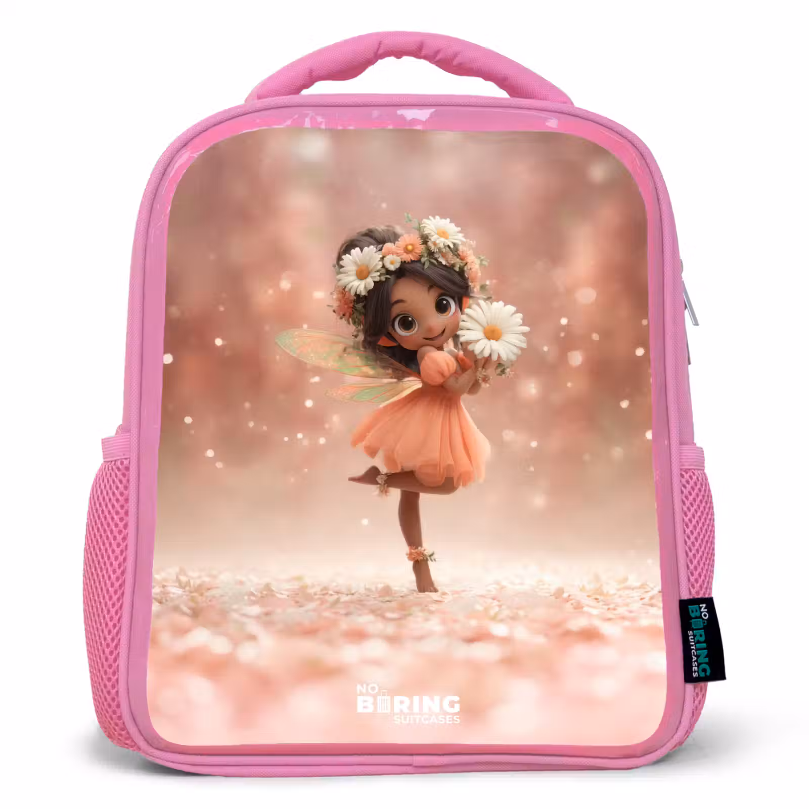 Kinderrucksack - Rosa - Fee met madeliefjes — 1