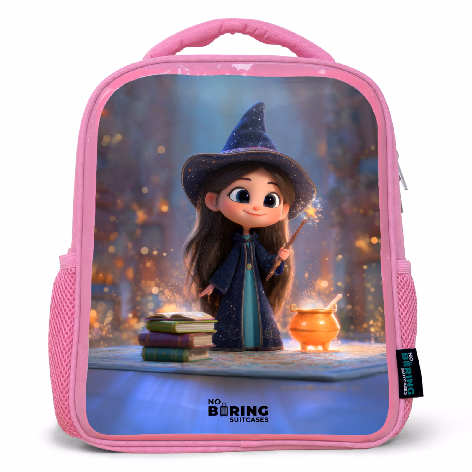 Kinderrucksack - Rosa - Kleine tovernares in bibliotheek — 1
