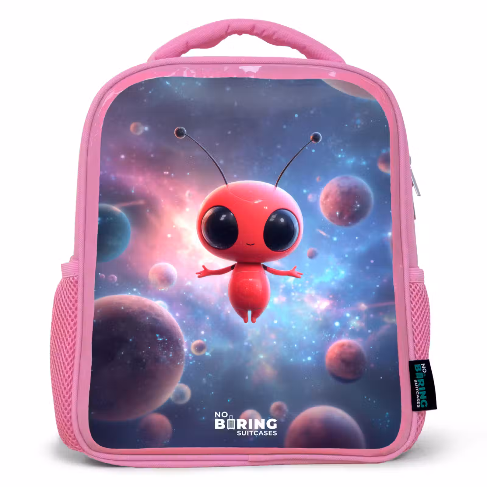 Kinderrucksack - Rosa - Rood Ruimtewezen in Kosmische Dans — 1
