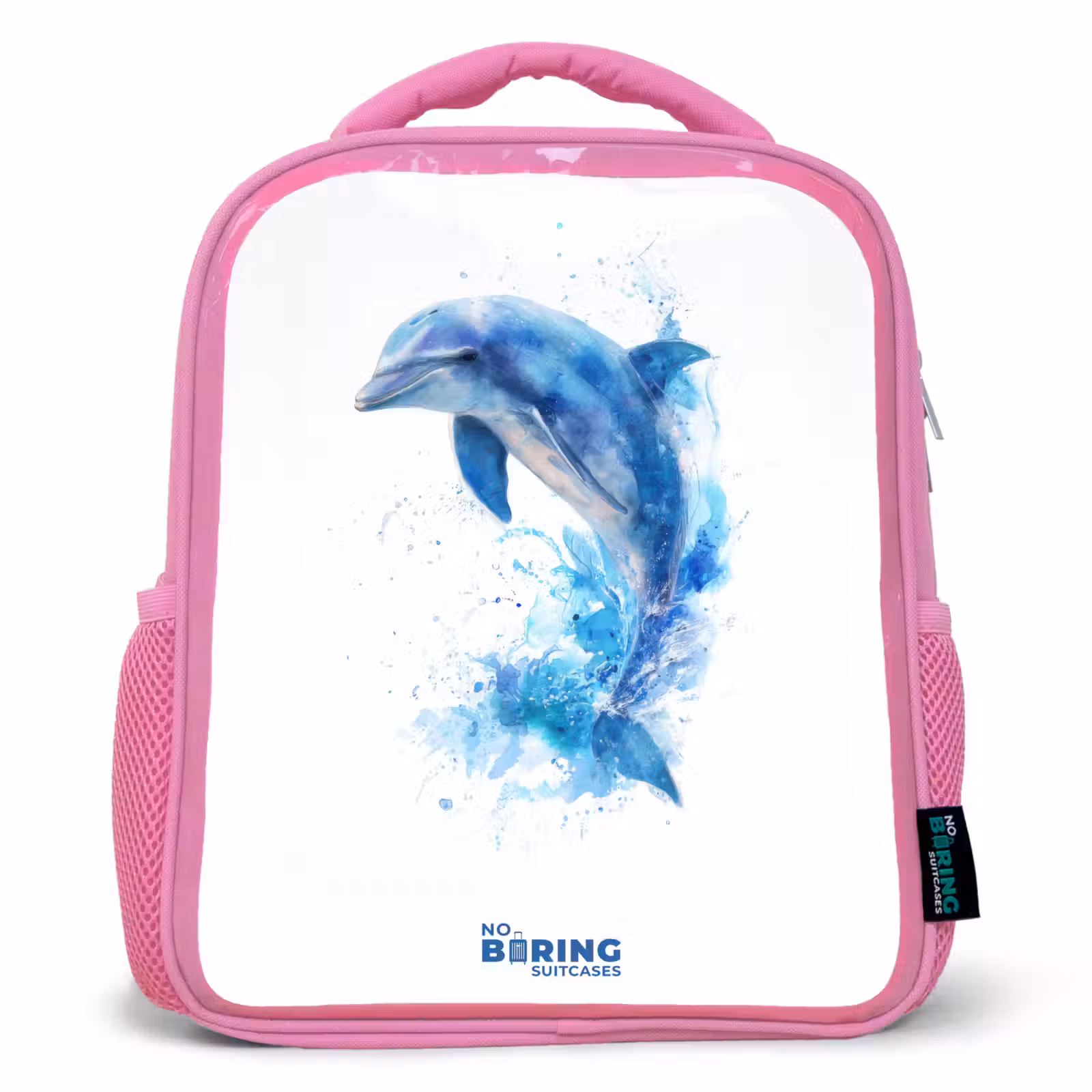 Kinderrucksack - Rosa - Springende blauwe dolfijn — 1