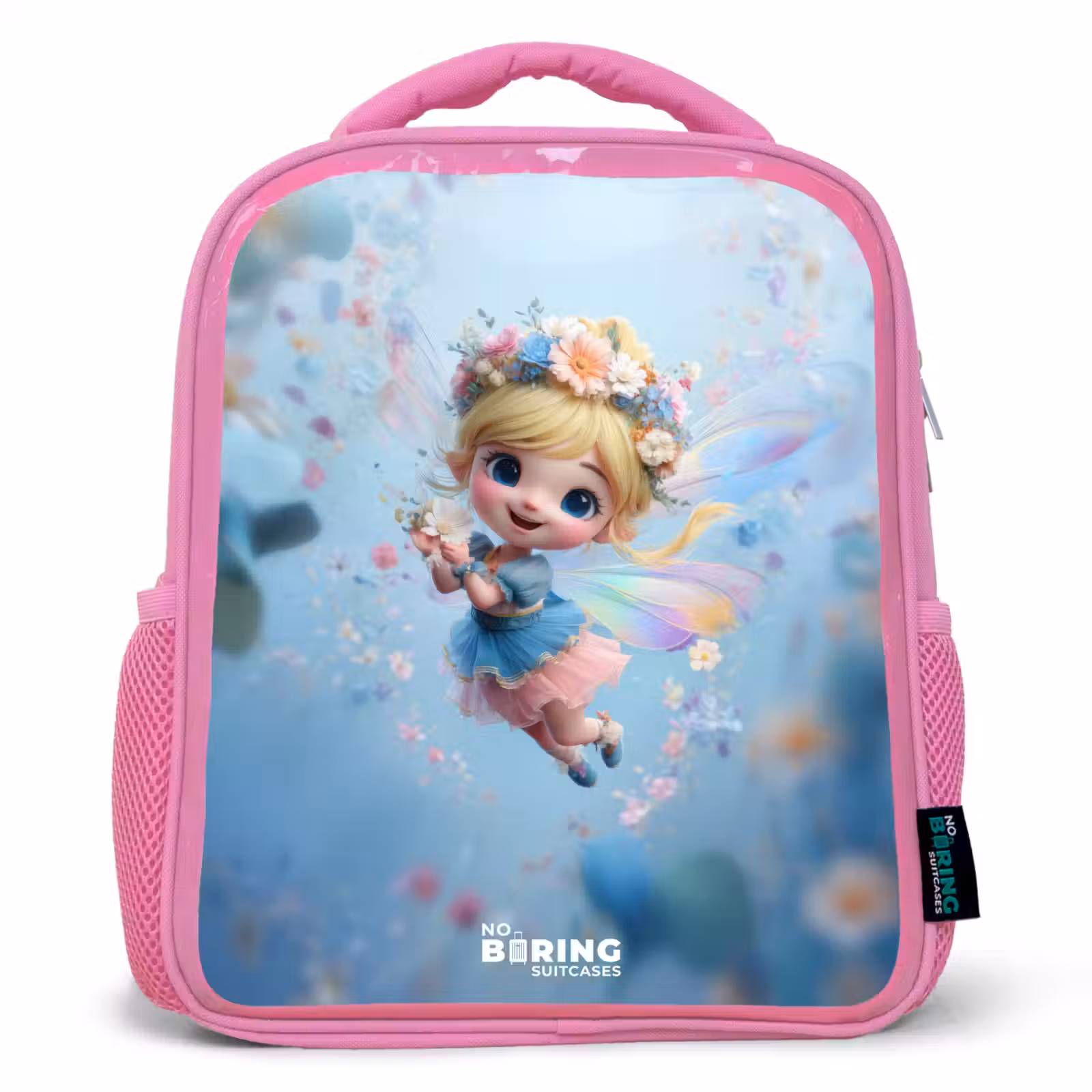 Kinderrucksack - Rosa - Vlinderfee in Bloemenlucht — 1