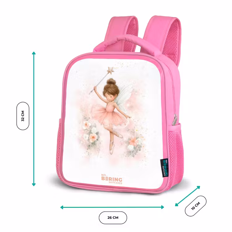Kinderrucksack - Rosa - Ballerina fee in roze — 2