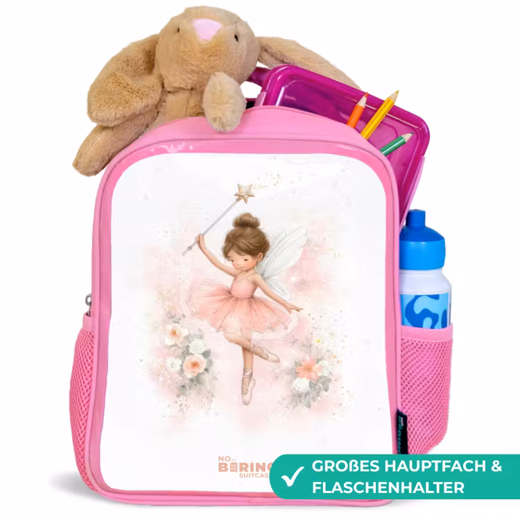 Kinderrucksack - Rosa - Ballerina fee in roze — 3