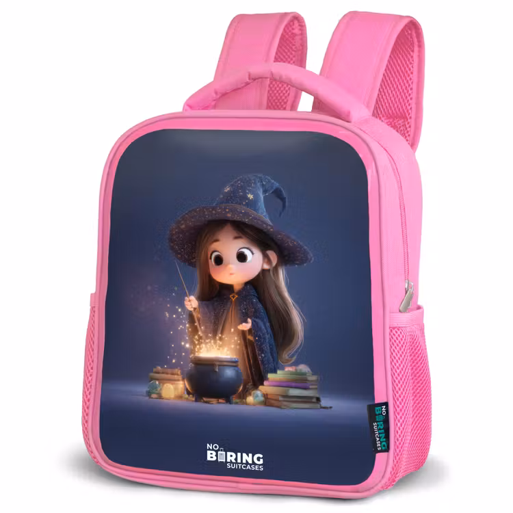 Kinderrucksack - Rosa - Betoverend meisje met ketel — 4