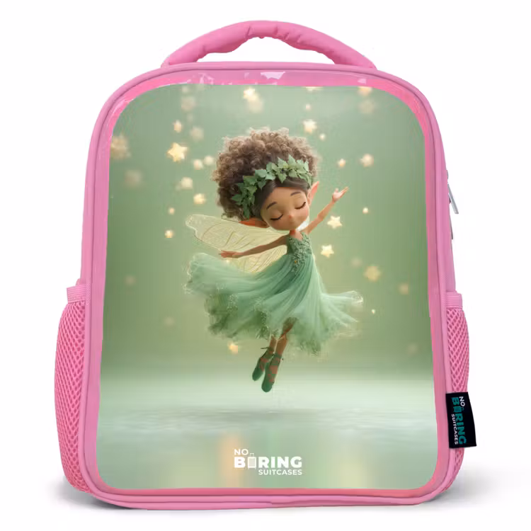 Kinderrucksack - Rosa - Dansende fee in groen licht — 1
