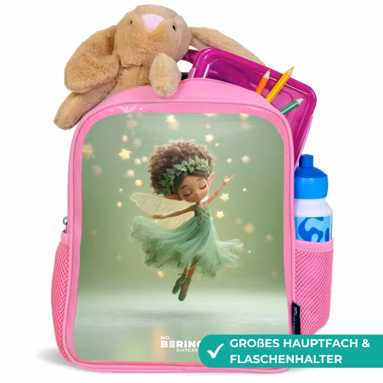 Kinderrucksack - Rosa - Dansende fee in groen licht — 3