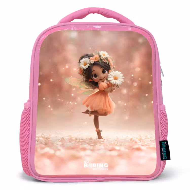 Kinderrucksack - Rosa - Fee met madeliefjes — 1