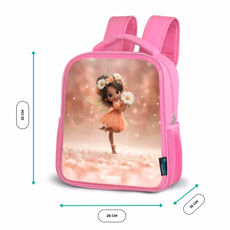 Kinderrucksack - Rosa - Fee met madeliefjes — 2