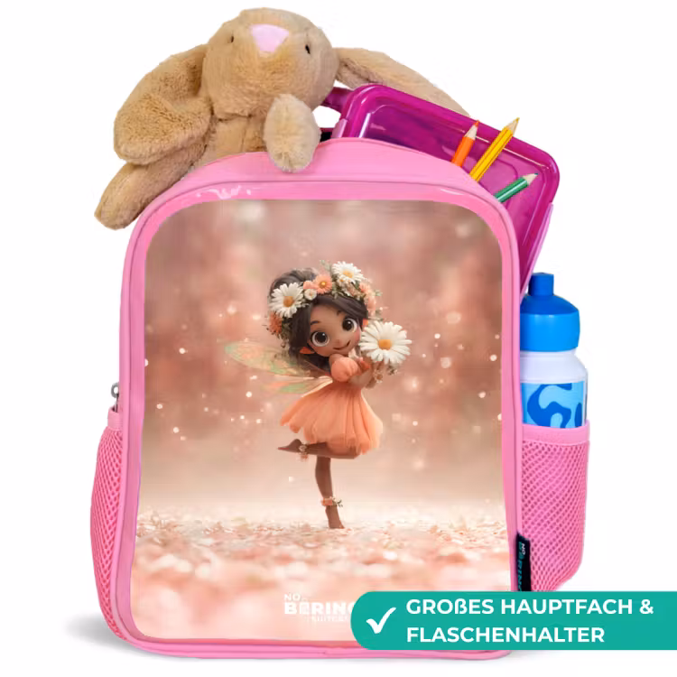 Kinderrucksack - Rosa - Fee met madeliefjes — 3