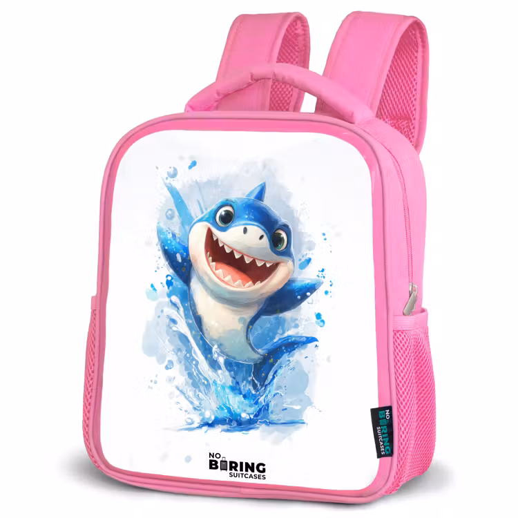 Kinderrucksack - Rosa - Haai - Tanden - Water — 4