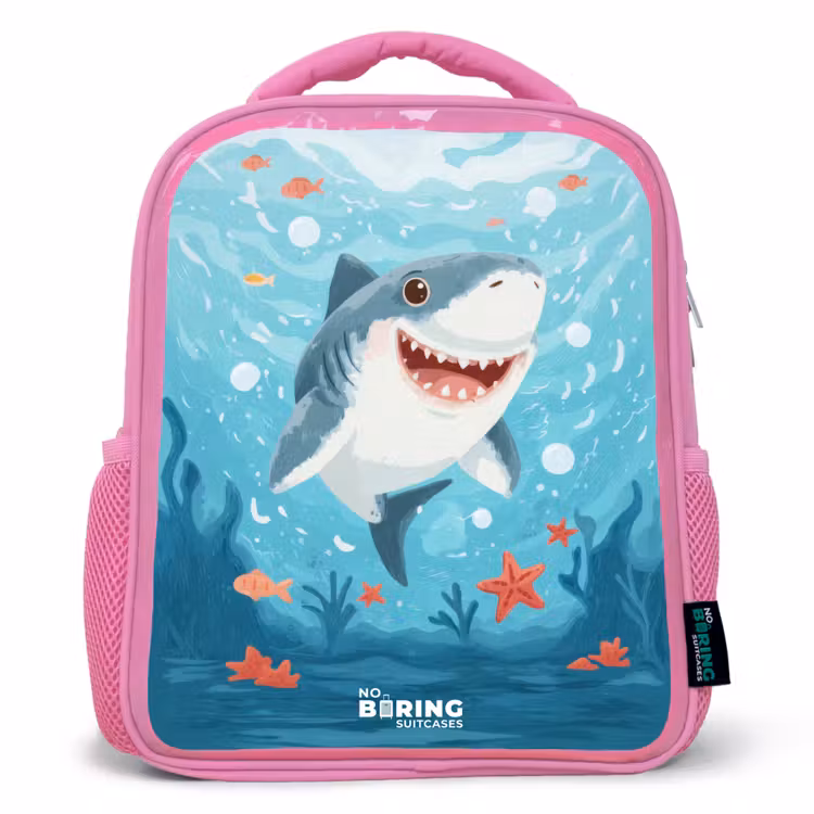 Kinderrucksack - Rosa - Haai - Water - Zee — 1