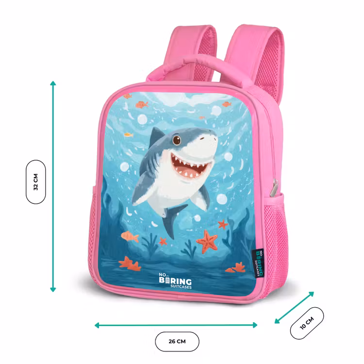 Kinderrucksack - Rosa - Haai - Water - Zee — 2