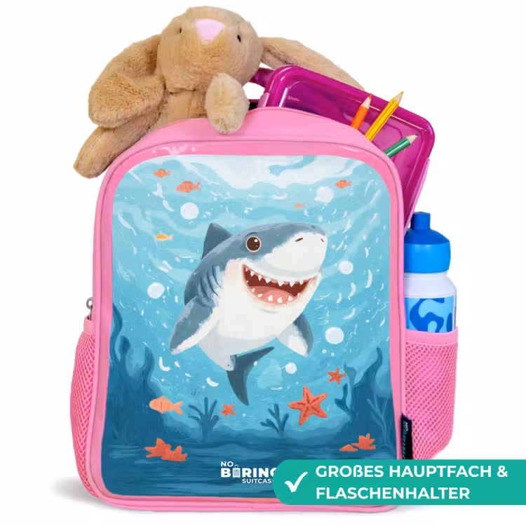 Kinderrucksack - Rosa - Haai - Water - Zee — 3