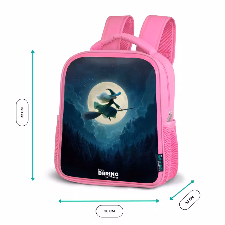 Kinderrucksack - Rosa - Heks in Maanlichtvlucht — 2