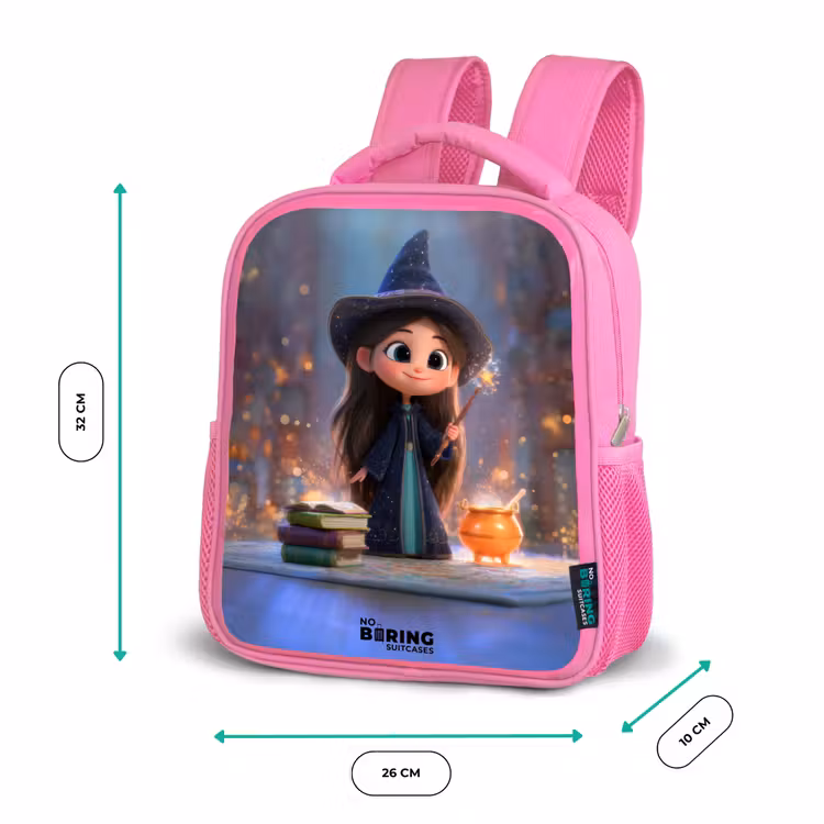 Kinderrucksack - Rosa - Kleine tovernares in bibliotheek — 2
