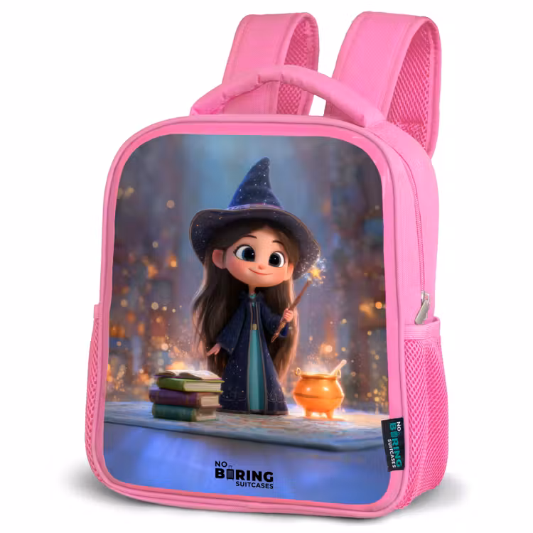 Kinderrucksack - Rosa - Kleine tovernares in bibliotheek — 4