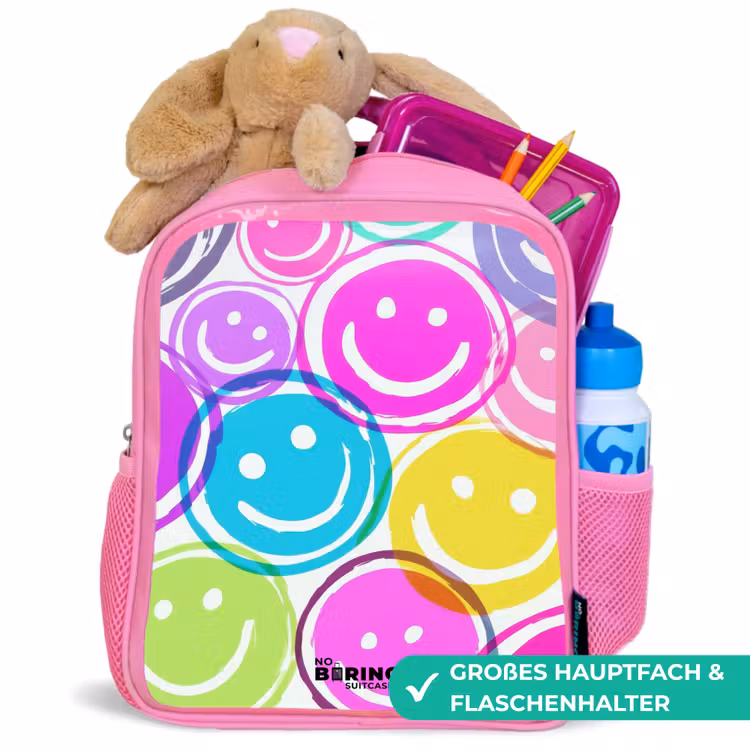 Kinderrucksack - Rosa - Kleurrijke glimlachexplosie — 3