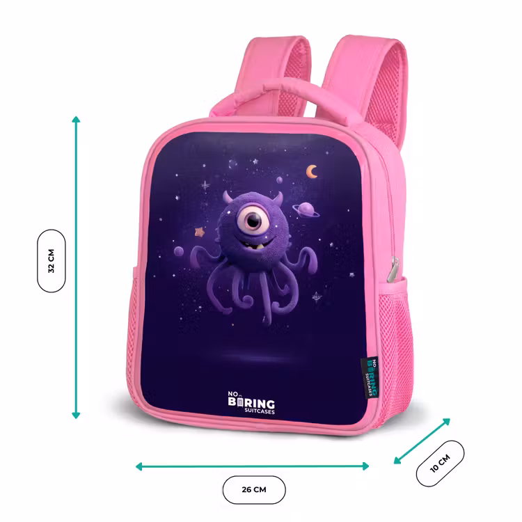 Kinderrucksack - Rosa - Kosmisch tentakelmonster — 2