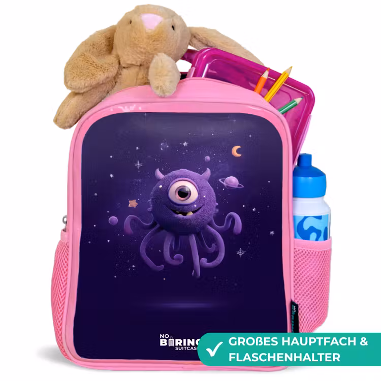 Kinderrucksack - Rosa - Kosmisch tentakelmonster — 3