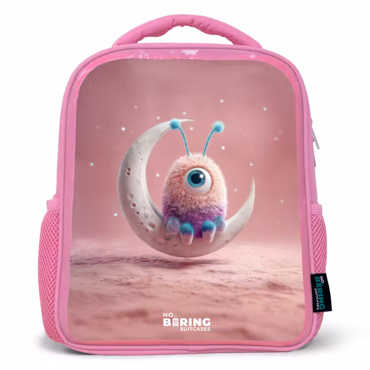 Kinderrucksack - Rosa - Maanwip met Pluizig Wezentje — 1