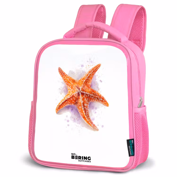 Kinderrucksack - Rosa - Oranje Zeester Illustratie — 4