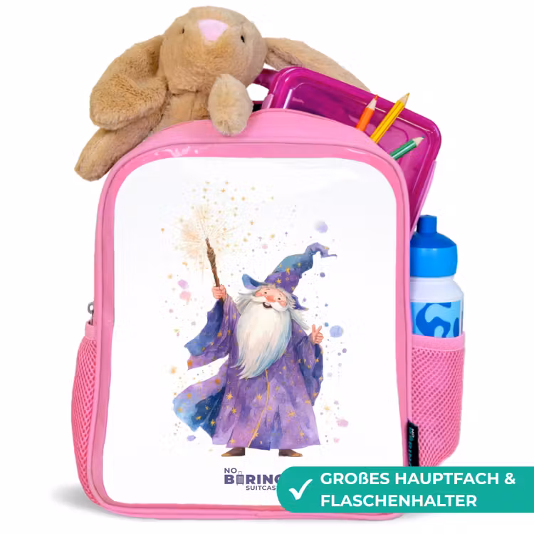Kinderrucksack - Rosa - Oude tovenaar met staf — 3