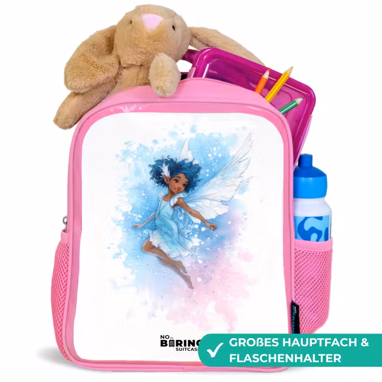 Kinderrucksack - Rosa - Vliegende fee in blauwe tinten — 3