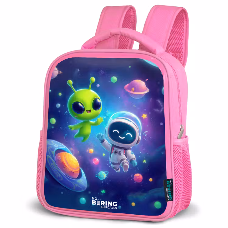 Kinderrucksack - Rosa - Vrolijke Ontmoeting in de Ruimte — 4