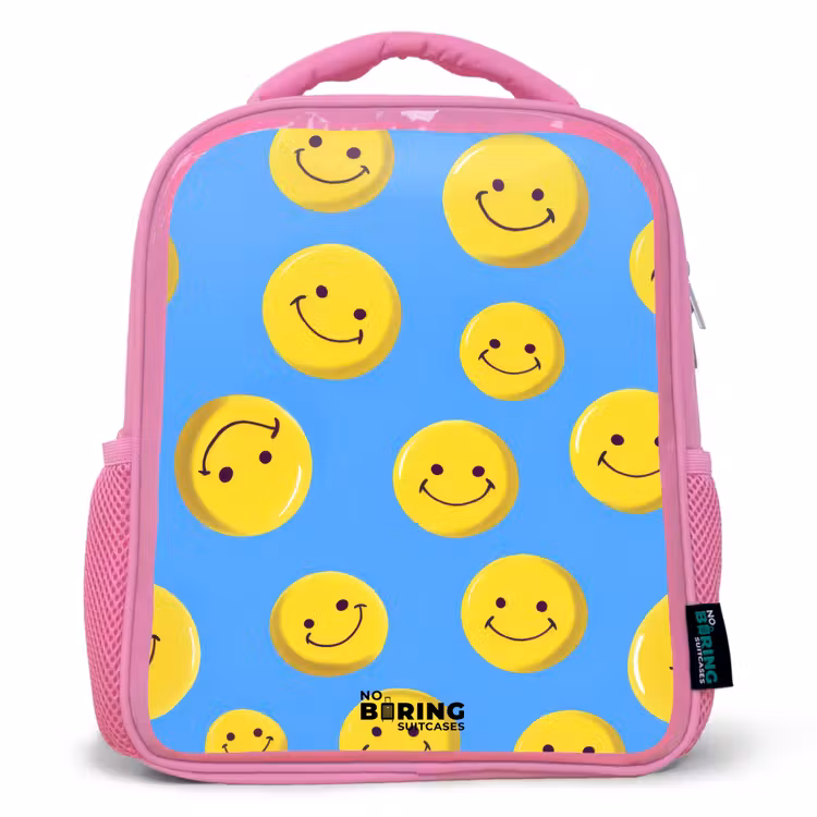 Kinderrucksack - Rosa - Vrolijke smileyregen — 1