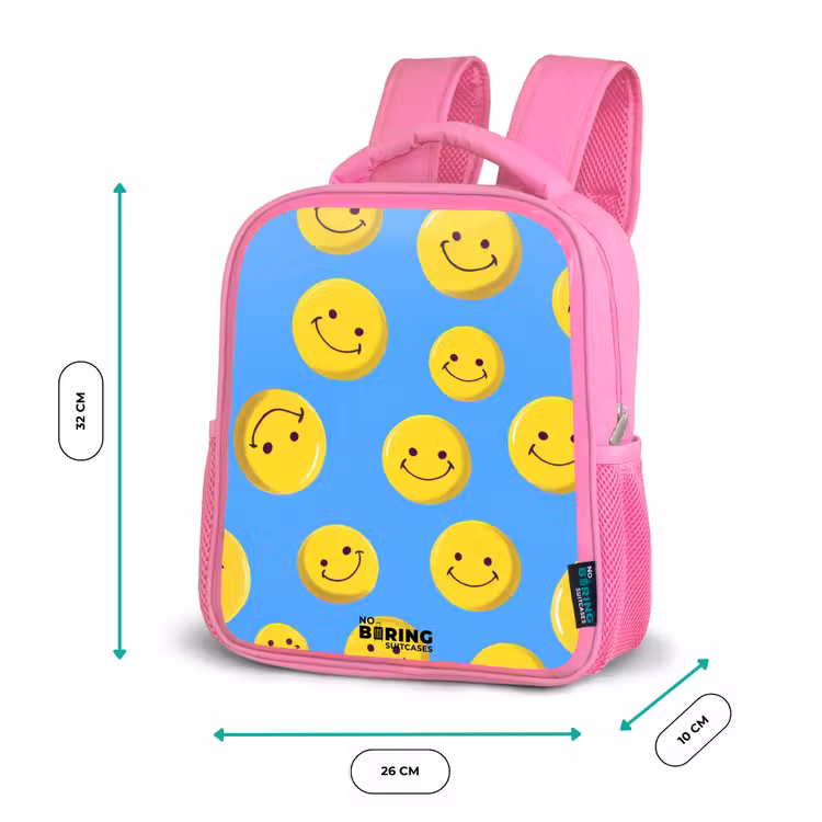 Kinderrucksack - Rosa - Vrolijke smileyregen — 2