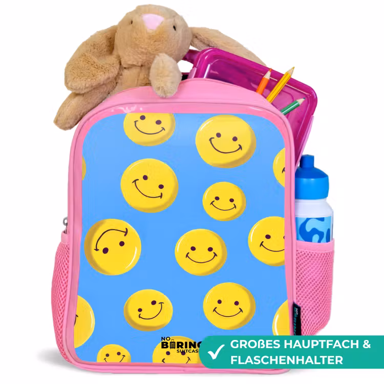 Kinderrucksack - Rosa - Vrolijke smileyregen — 3