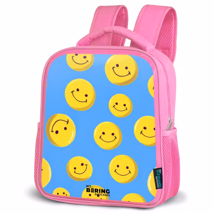 Kinderrucksack - Rosa - Vrolijke smileyregen — 4