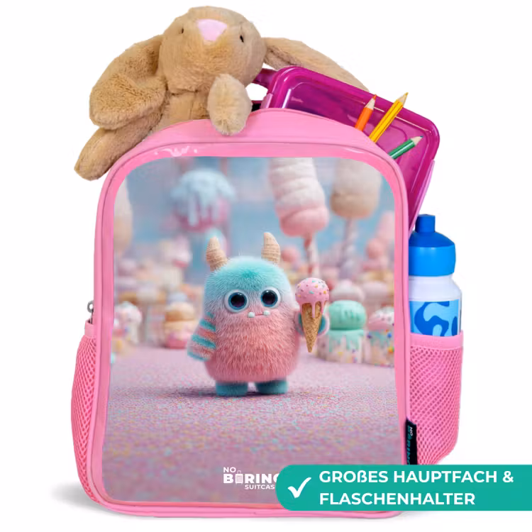 Kinderrucksack - Rosa - Zoet Monstersnoep Avontuur — 3