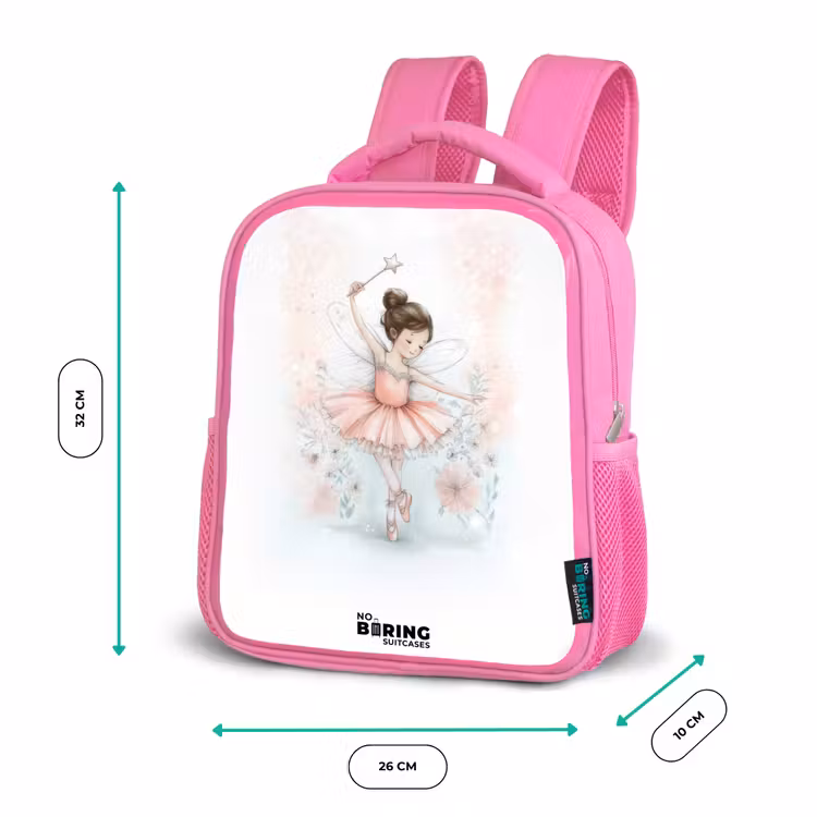 Kinderrucksack - Rosa - Ballerina - Elf - Fee — 2