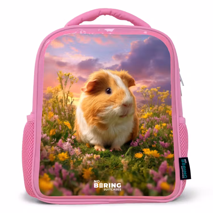 Kinderrucksack - Rosa - Cavia - Natuur - Dier — 1