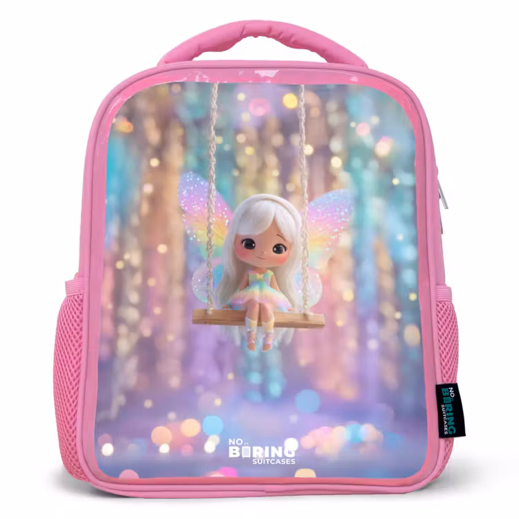 Kinderrucksack - Rosa - Fee - Elf - Regenboog — 1
