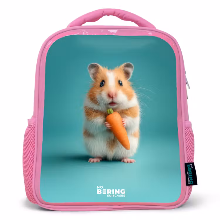 Kinderrucksack - Rosa - Hamster - Wortel - Dier — 1