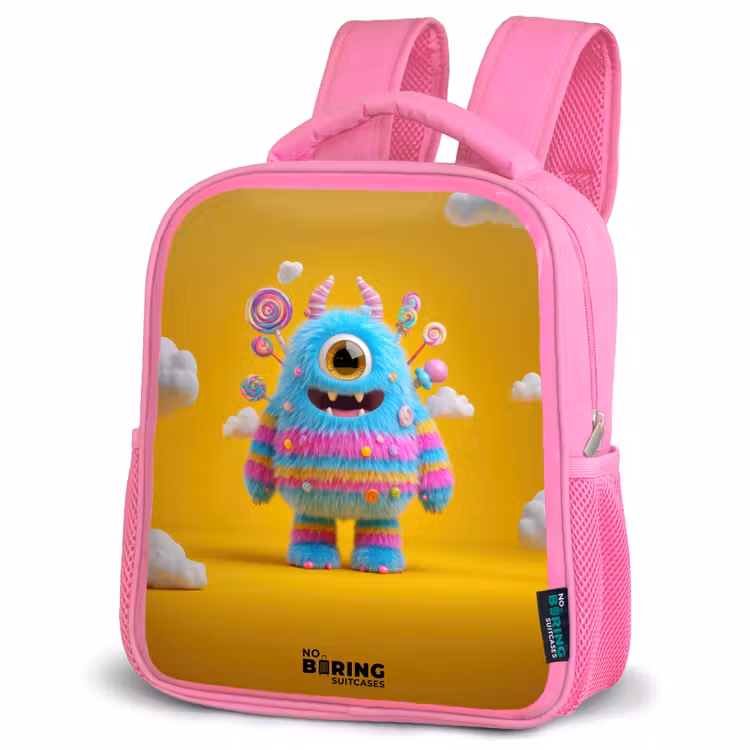 Kinderrucksack - Rosa - Snoep - Monster - Regenboog — 4