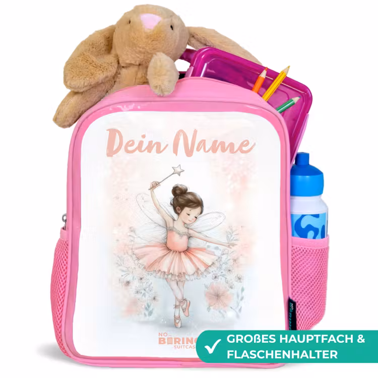 Rucksack Kind - Rosa - Ballerina - Elfe - Fee — 3
