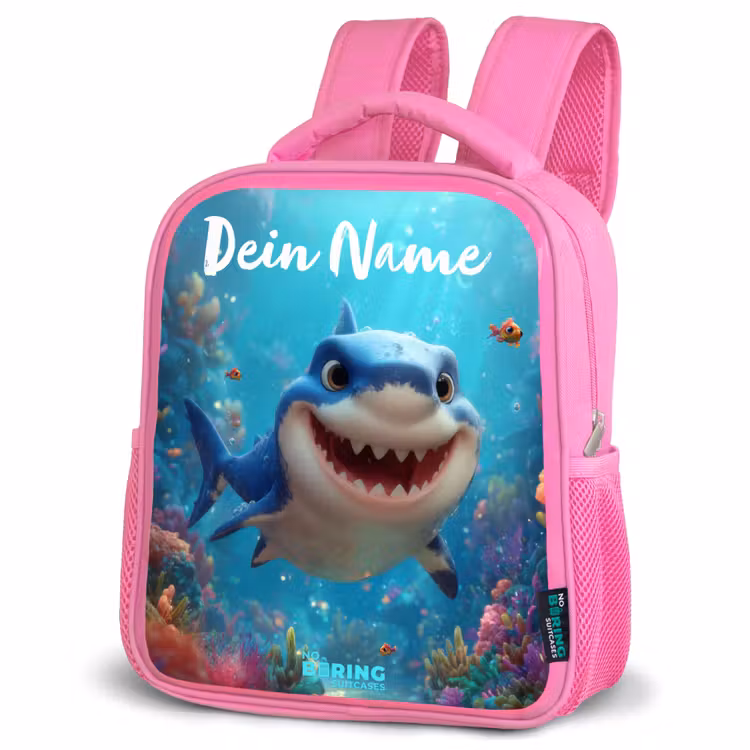 Rucksack Kind - Rosa - Riff - Koralle - Hai - Tier — 4