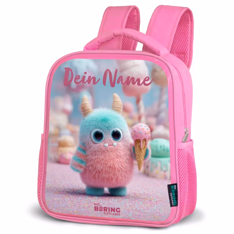 Rucksack Kind - Rosa - Süßes Monster Süßigkeiten Abenteuer — 4